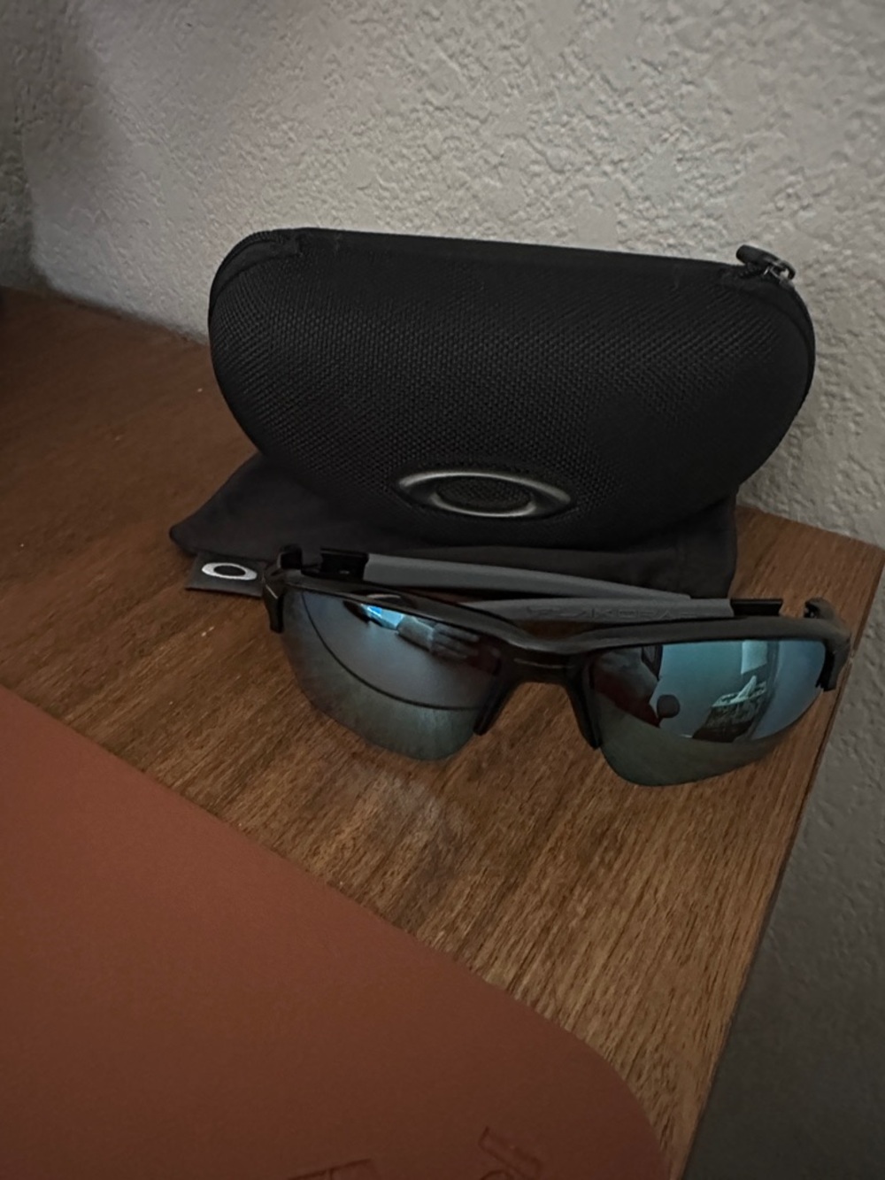 Oakley Flak Draft Prizm Deep Water Polarized Lenses, Matte Black Frame